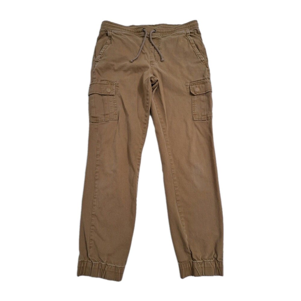 Urban Pipeline Men's Small Cargo Jogger Pull On Drawstring Pants Khaki Utility